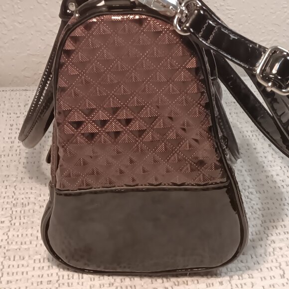 Charming Charlie textured color block 3 way handbag, shoulder bag, crossbody - Picture 13 of 15